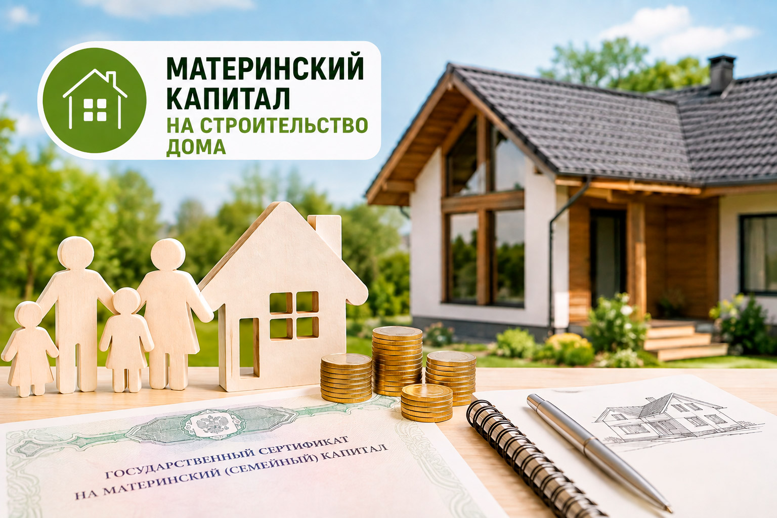 Материнский капитал на строительство дома: как использовать в 2026 году