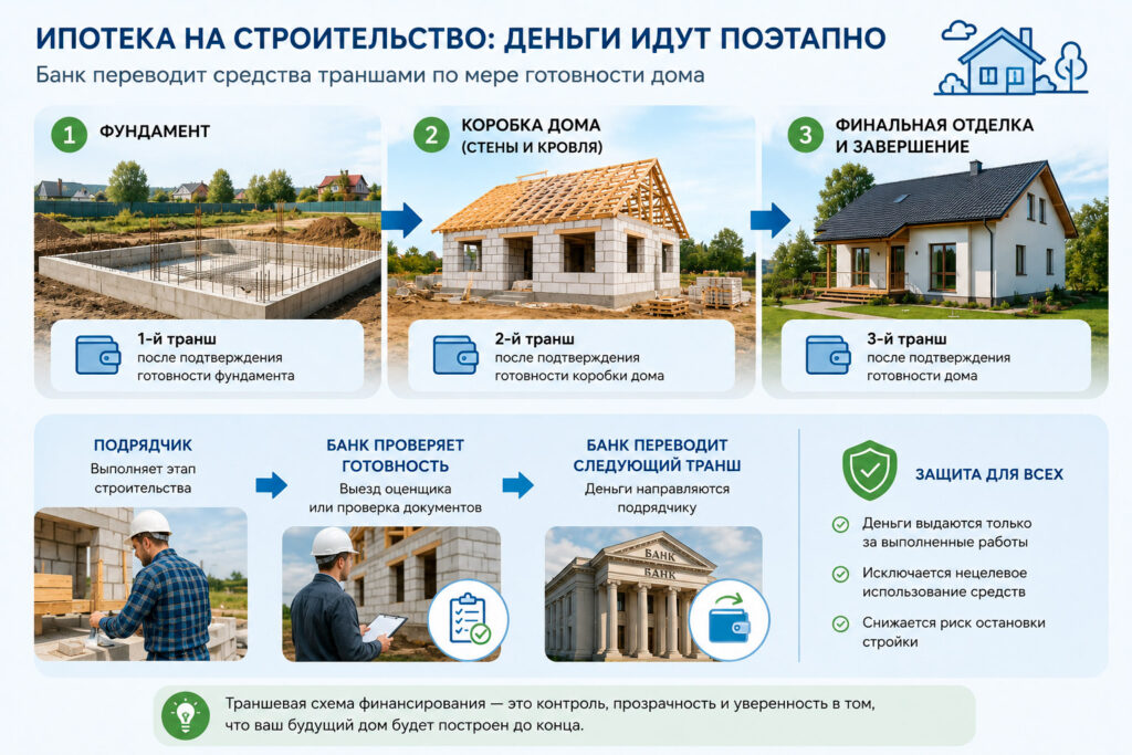 Ипотека на строительство частного дома: как это устроено на практике