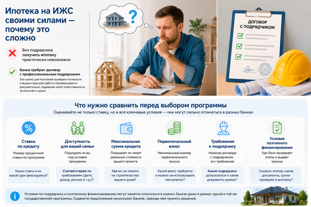Ипотека на строительство частного дома: как это устроено на практике